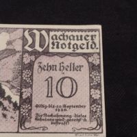 Банкнота НОТГЕЛД 10 хелер 1920г. Австрия перфектно състояние за КОЛЕКЦИОНЕРИ 44989, снимка 3 - Нумизматика и бонистика - 45544813