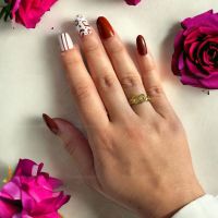 Дамски пръстен от медицинска стомана със символ на безкрайната любов, снимка 2 - Пръстени - 45709118