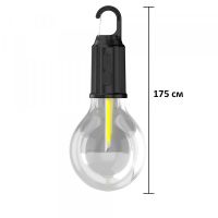 Къмпинг лампа на кука с 3 режима на работа - акумулаторна аварийна крушка, топла светлина, кръгла, снимка 5 - Къмпинг осветление - 45331653