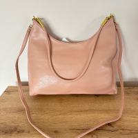 Розова дамска чанта с две дръжки , снимка 1 - Чанти - 45004014