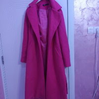 Розова палта М размер, снимка 1 - Палта, манта - 45040190