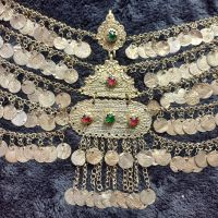 Сребърна Трепка Възрожденски Прочелник накит носия пафти, снимка 7 - Антикварни и старинни предмети - 45445575