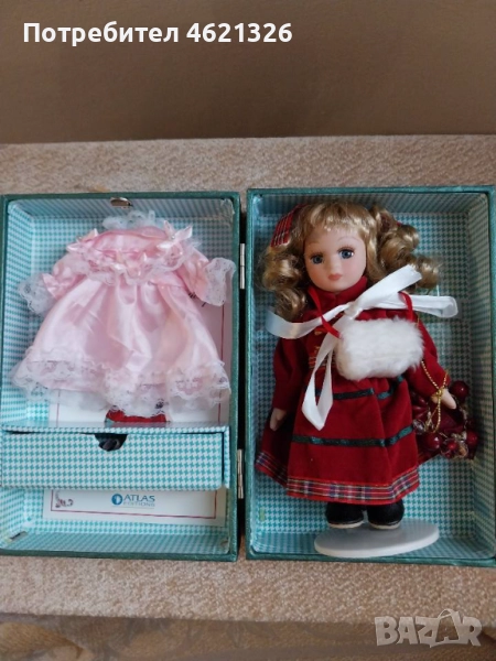 Колекционерска порцеланова кукла Виктория като нова, лимитирана серия, сертификат, снимка 1