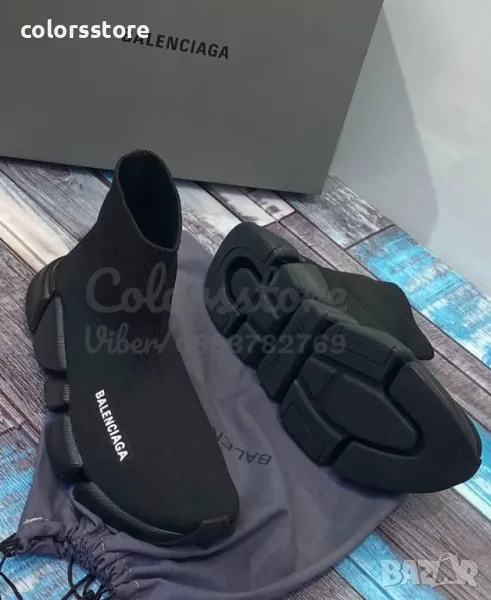 Черни маратонки чорап Balenciaga/BR37t, снимка 1
