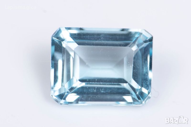 Син топаз 2.62ct 9x7mm октагон шлифовкаа №3, снимка 1