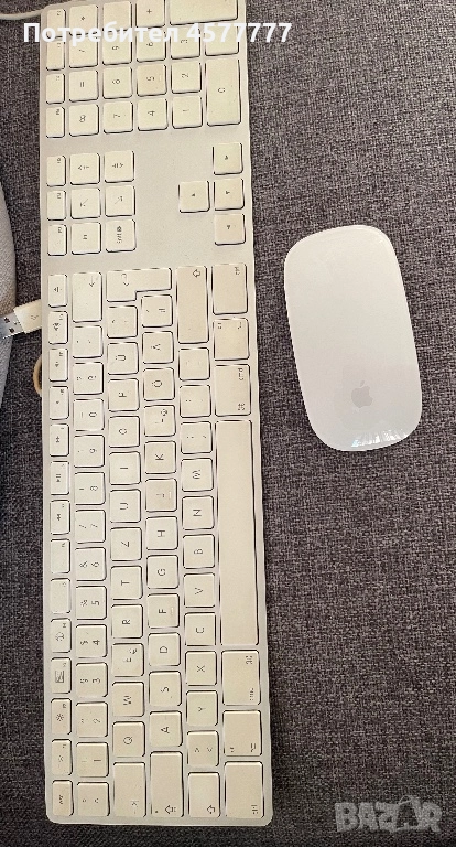 Apple Magic Mouse A1657 & Жична клавиатура – Перфектно състояние, снимка 1