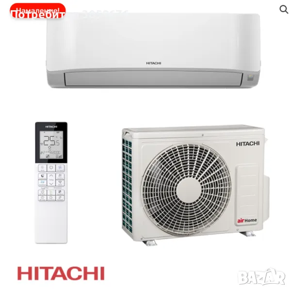 Hitachi AirHome 400 24000 BTU RAK-DJ70PHAE/RAC-DJ70PHAE, снимка 1