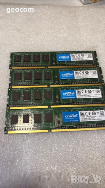 16GB (4x4GB) DDR3L Crucial/Micron PC3L-12800U (1600Mhz,CL-10,КИТ), снимка 1