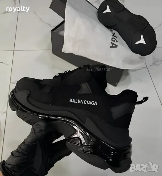 Balenciaga черни мъжки маратонки , снимка 1