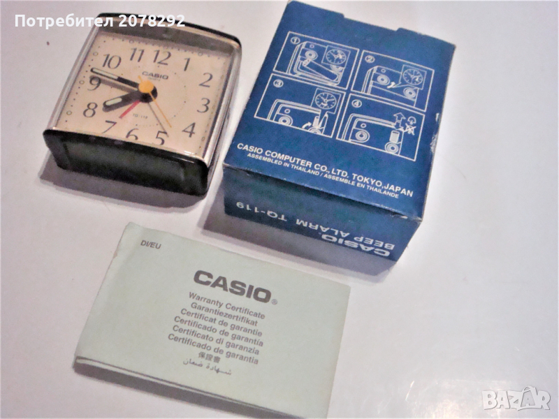 Употребяван будилник Casio, снимка 1