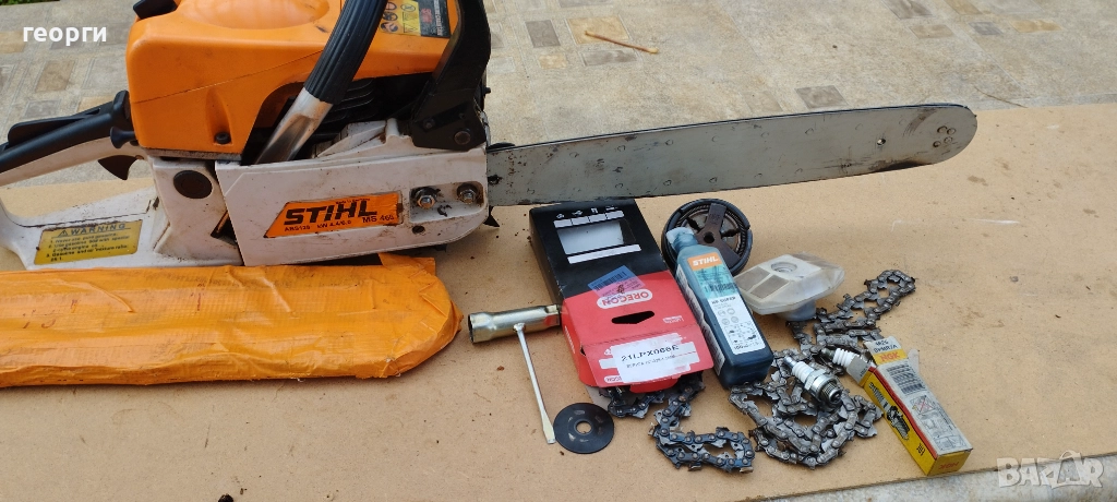    бензинова   за дърва за части с 2 вериги  2свещи и  масло, снимка 1