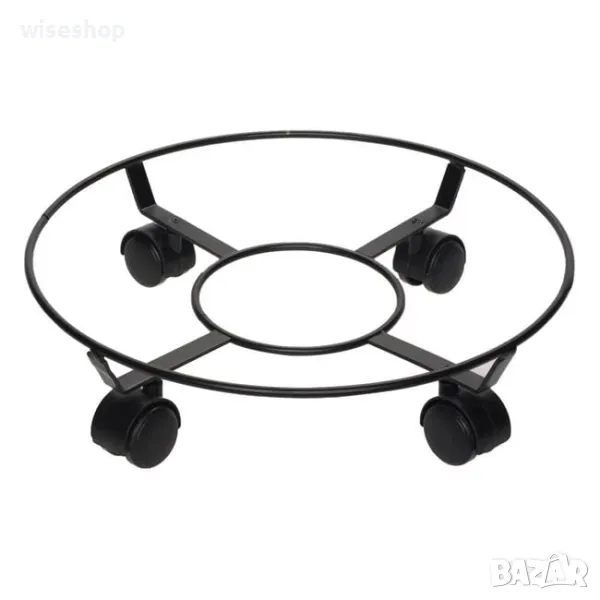 Поставка за саксии с 4 колела в два размера - 30 см и 40 см, снимка 1