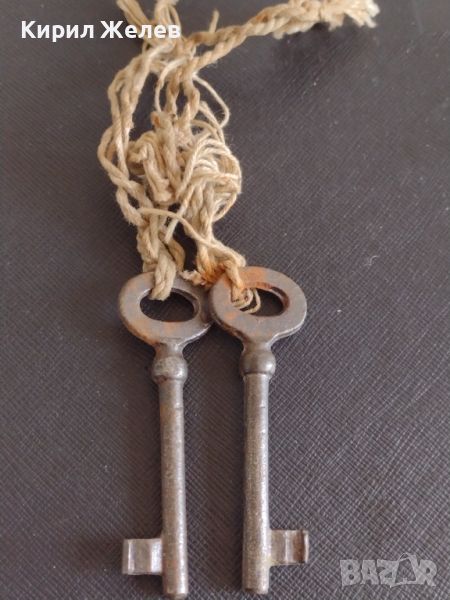 Два ключа от соца за брава стари редки за КОЛЕКЦИЯ ДЕКОРАЦИЯ БИТОВ КЪТ 26780, снимка 1