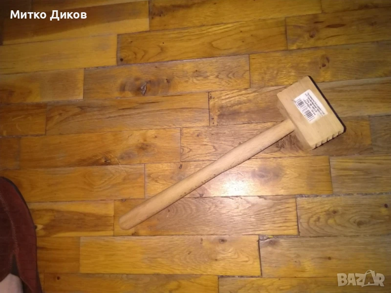 Чук от бук квадратен за месо нов, снимка 1