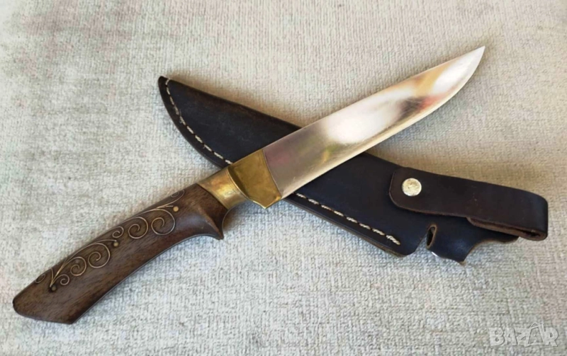 ПРОДАВАМ СТАР МАЙСТОРСКИ ЛОВЕН НОЖ С КАНИЯ - ВМЗ СОПОТ, снимка 1
