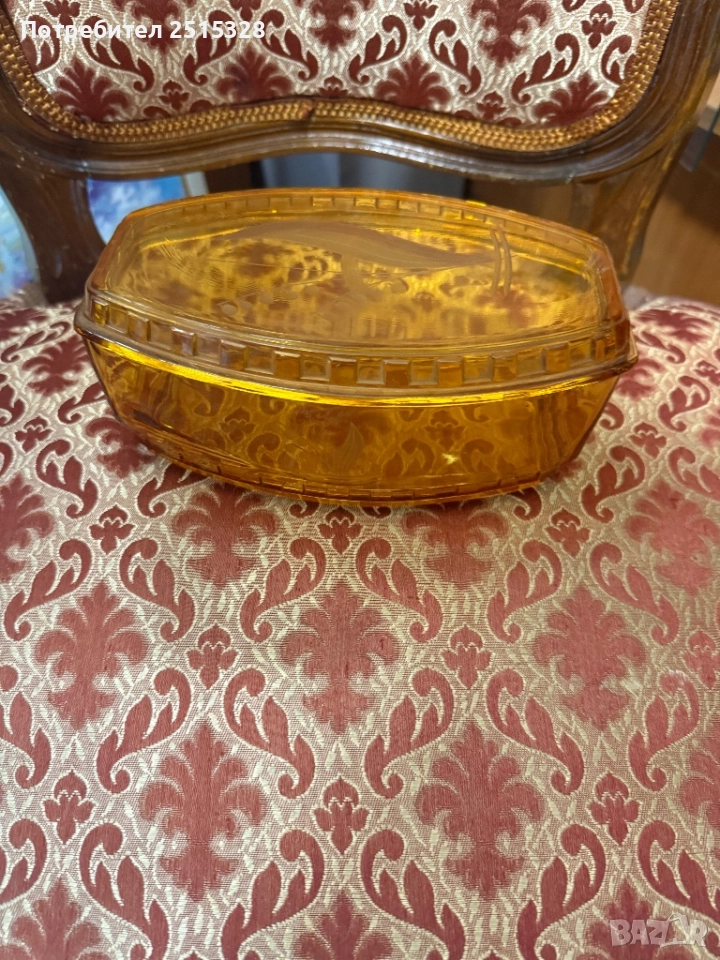 стара кутия за бижута бохемия 20/30те години, снимка 1