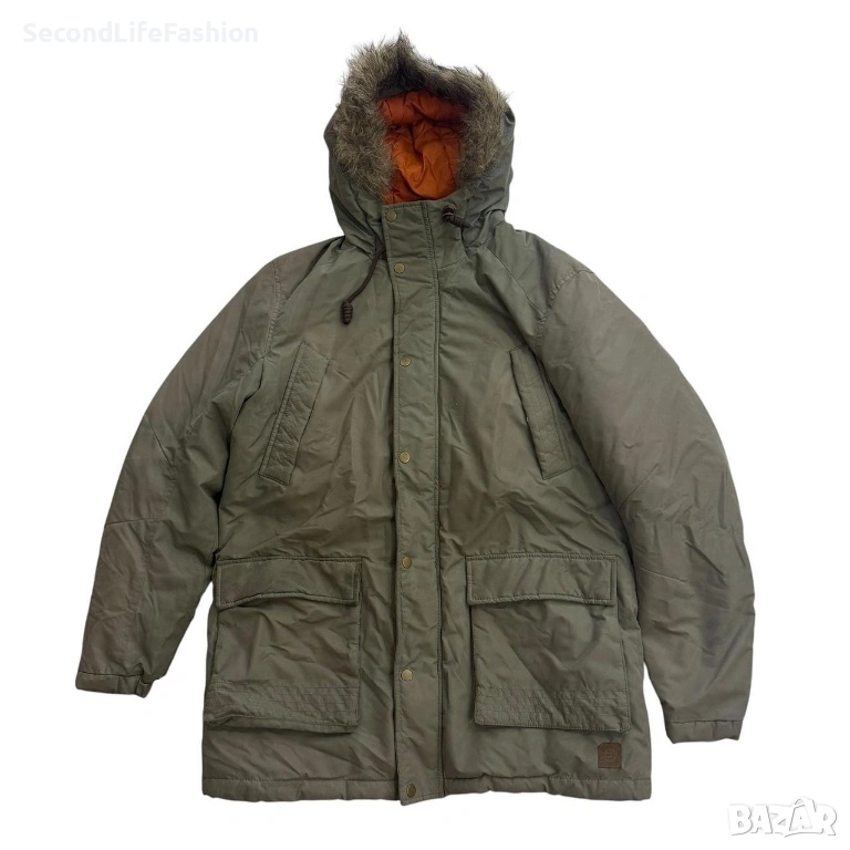 Мъжко зимно яке Jack & Jones с качулка размер L, снимка 1