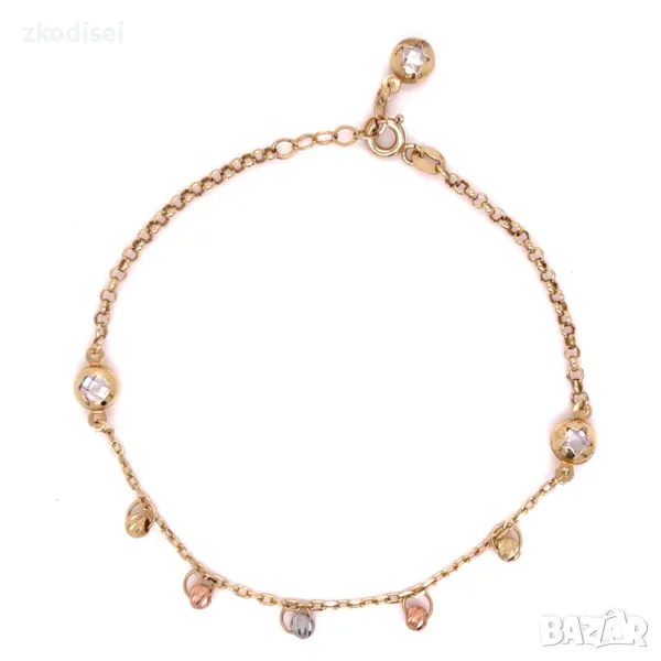 Златна дамска гривна 2,63гр. 20см. 14кр. проба:585 модел:3216-2, снимка 1