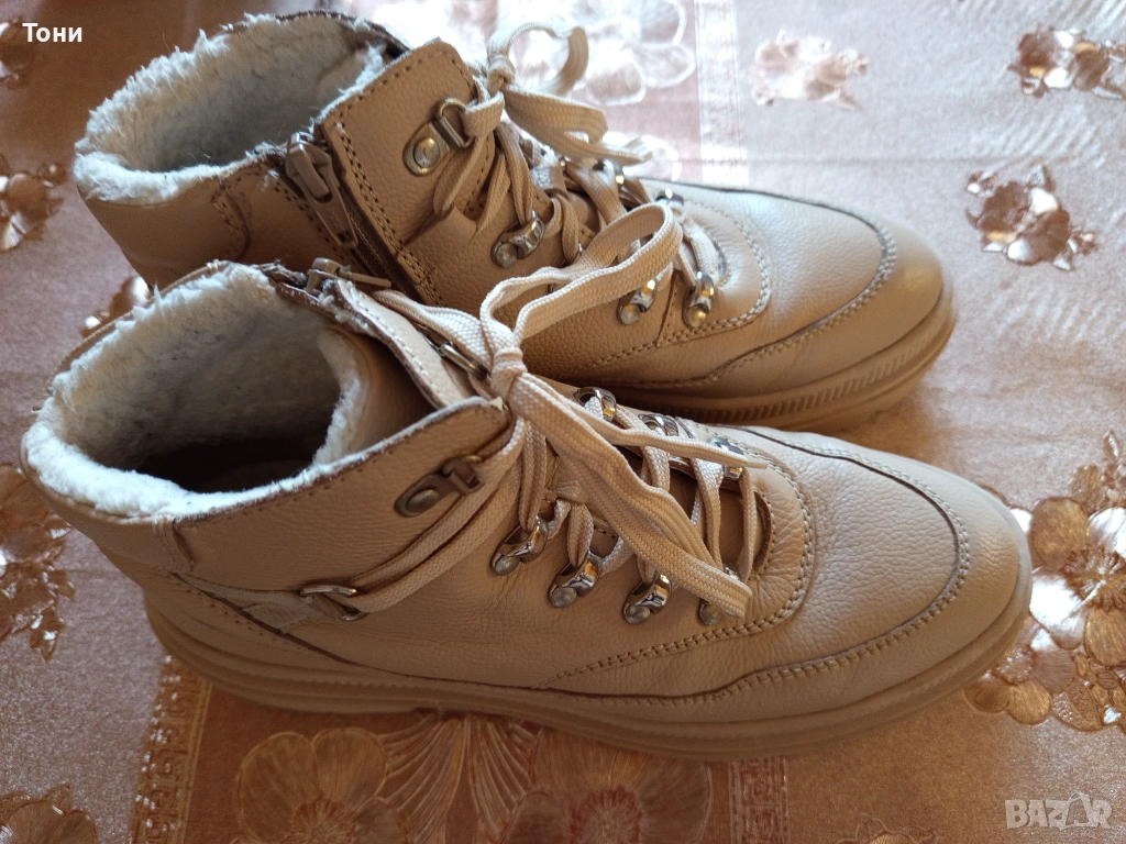 Нови Дамски Боти Изцяло от Естествена Кожа 40/41, снимка 1