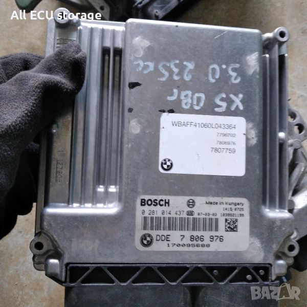 BMW X5 3L DIESEL , ECU DDE 7 806 976 BOSCH 0 281 014 437, снимка 1