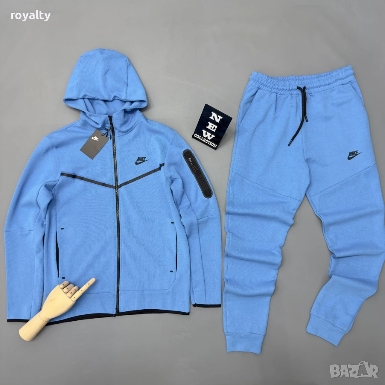 Nike Tech НА ЕДРО Спортен Мъжки Син Екип 5 бр., снимка 1