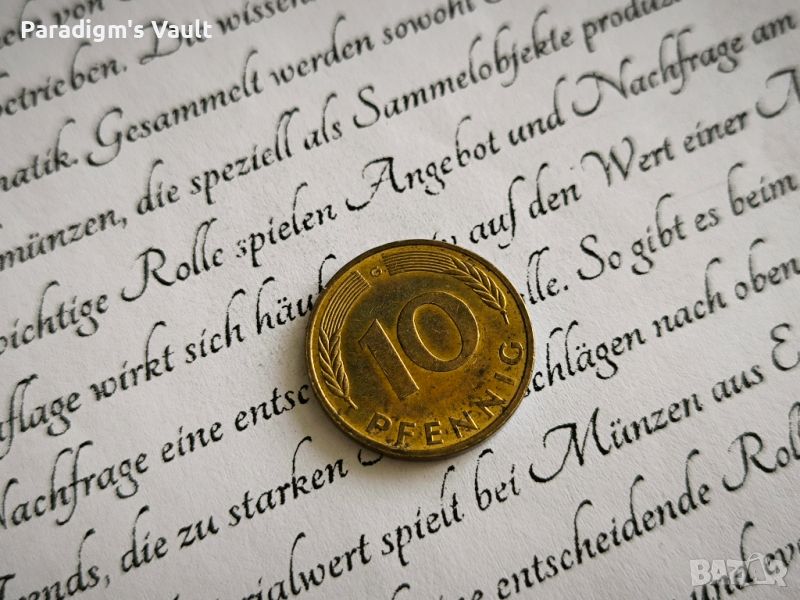 Монета - Германия - 10 пфенига | 1992г.; серия G, снимка 1