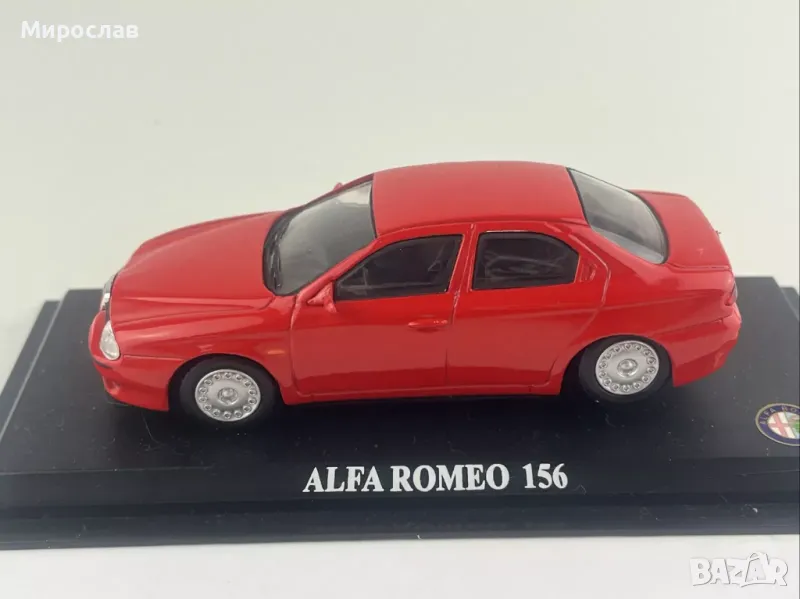 1:43 ALFA ROMEO 156 ИГРАЧКА КОЛИЧКА МОДЕЛ, снимка 1