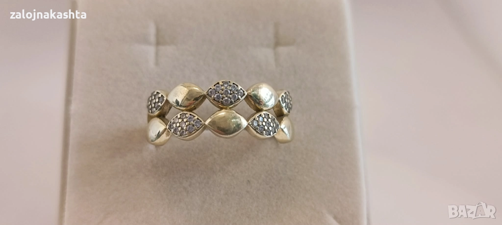 Златен пръстен -2,89гр/14кр, снимка 1