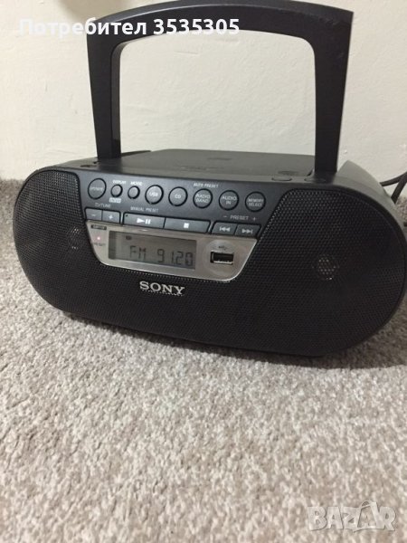 CD радиокасетофон, Sony ZS-PS30 V150WPI, черен, CD-R/RW, MP3, FM/AM USB-Флашка , снимка 1