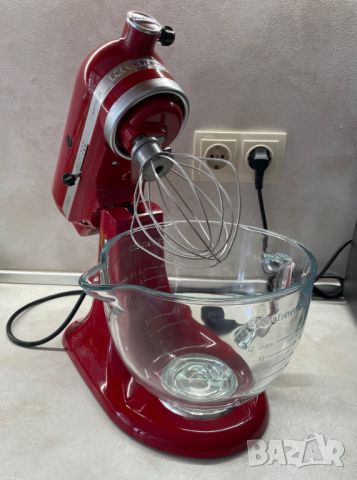 Планетарен Миксер KitchenAid Artisan 5KSM125EER 4.8л Empire Red, снимка 2 - Миксери - 46533706