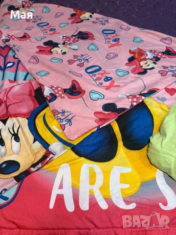 22 евро спален комплект на Дисни за легло 120/190 см., снимка 2 - Спално бельо и завивки - 52098313