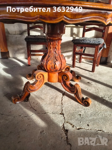 масивна маса, снимка 8 - Антикварни и старинни предмети - 52950110