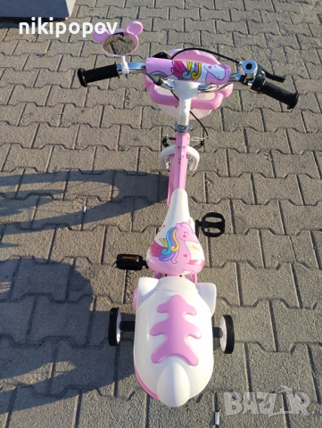 BYOX Велосипед 12" 1202 розов, снимка 6 - Велосипеди - 53759019