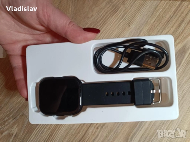 Смарт часовник унисекс CR077-S07, 1.85" TFT екран, снимка 2 - Дамски - 52418305