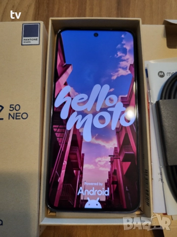Смартфон Motorola Edge 50 NEO 256GB - чисто нов, 22м гаранция!, снимка 2 - Motorola - 52508648