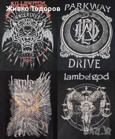 Тениски с принт на МЕТАЛ Групи, снимка 2 - Тениски - 48432694