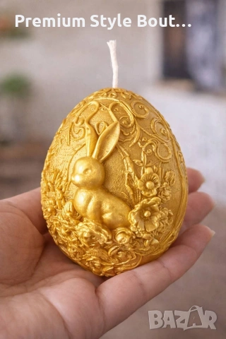 Великденски свещи яйце със зайче