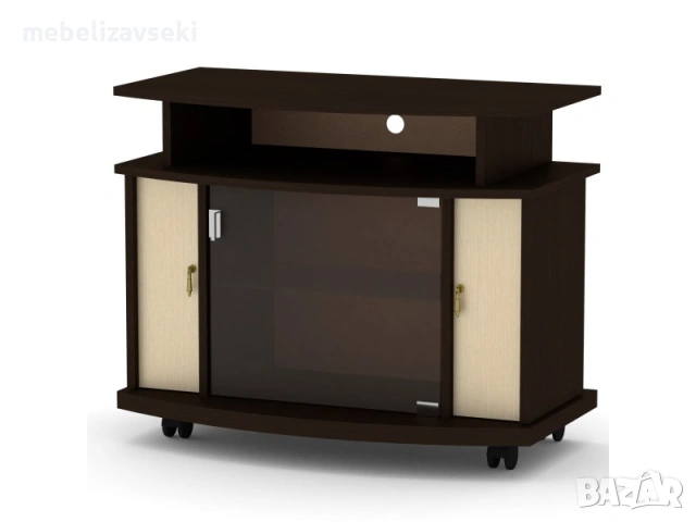 Нов! ТВ шкаф Компанит Америка, снимка 6 - Шкафове - 53807112