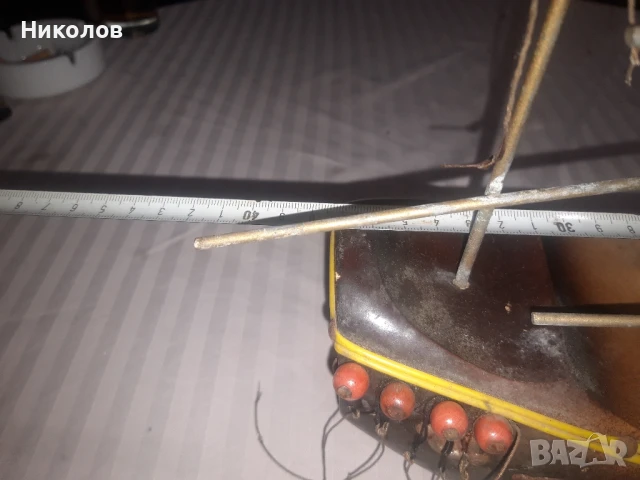 Дървен платноход , снимка 4 - Антикварни и старинни предмети - 50492037