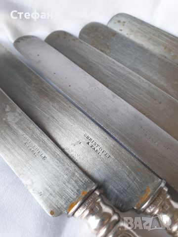 Комплект посребрени ножове - Christofle, снимка 2 - Антикварни и старинни предмети - 45846526