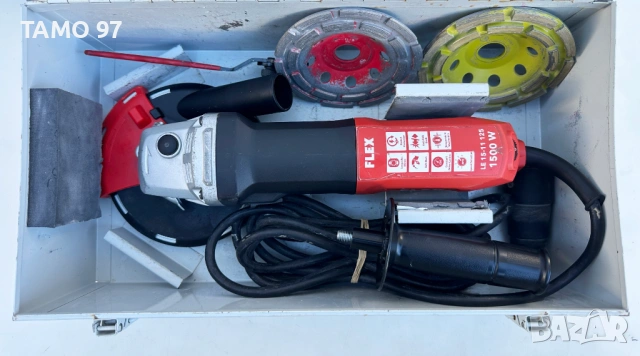 FLEX LE 15-11 125 - Машина за шлайфане на бетон с диамантен диск, снимка 2 - Ъглошлайфи - 53101499