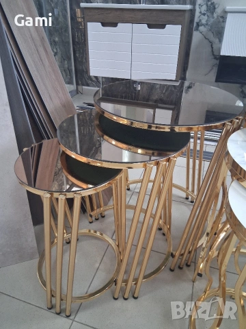 Тройни помощни маси, снимка 3 - Маси - 53518791