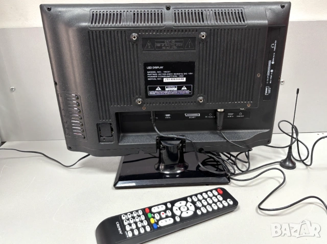 Перфектен! Телевизор Crown 16c01, 16 инча, Led, 12V, снимка 10 - Телевизори - 53504105