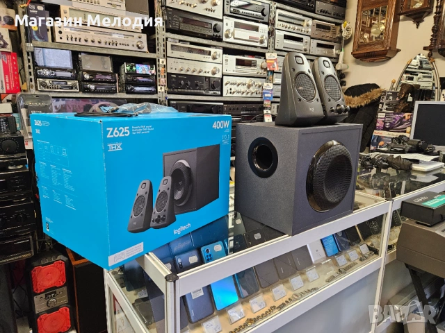 Компютърни колни с бас каса Logitech 2.1 Z625 POWERFUL THX SOUND Пълен комплект, само са тествани., снимка 7 - Тонколони - 53285723