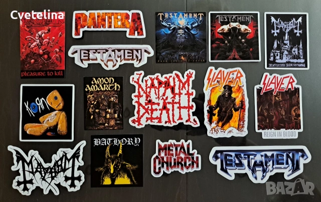 Персонализирани стикери - метъл и рок , снимка 2 - Колекции - 53228264
