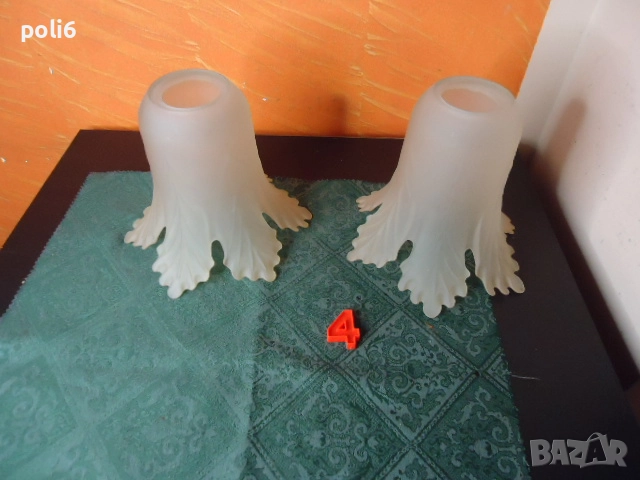 4 вида - полюлей,аплик,плафон,резервни стъкла,стъкло за полилей, снимка 5 - Лампи за таван - 52982947