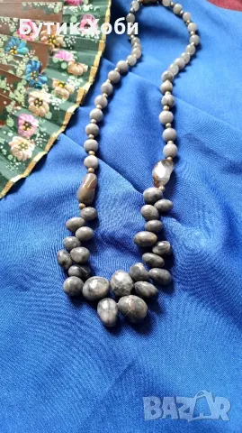 Винтидж колие от естествен ахат, снимка 5 - Антикварни и старинни предмети - 50429362