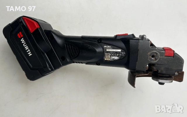 Wurth EWS 28-A - Мощен акумулаторен ъглошлайф 2x28V 3.0Ah 2022г., снимка 6 - Ъглошлайфи - 52879367