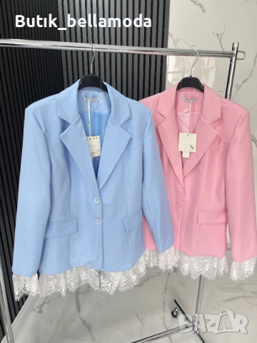 Стилно сако с дантела, снимка 8 - Сака - 53285397