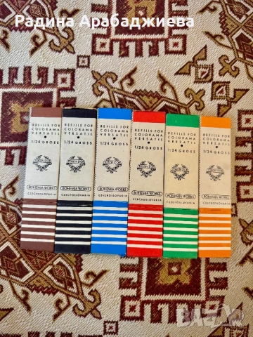 Ретро графити и цветни пълнители Toison D'or (Bohemia Works) - Чехословакия, снимка 4 - Антикварни и старинни предмети - 53670438